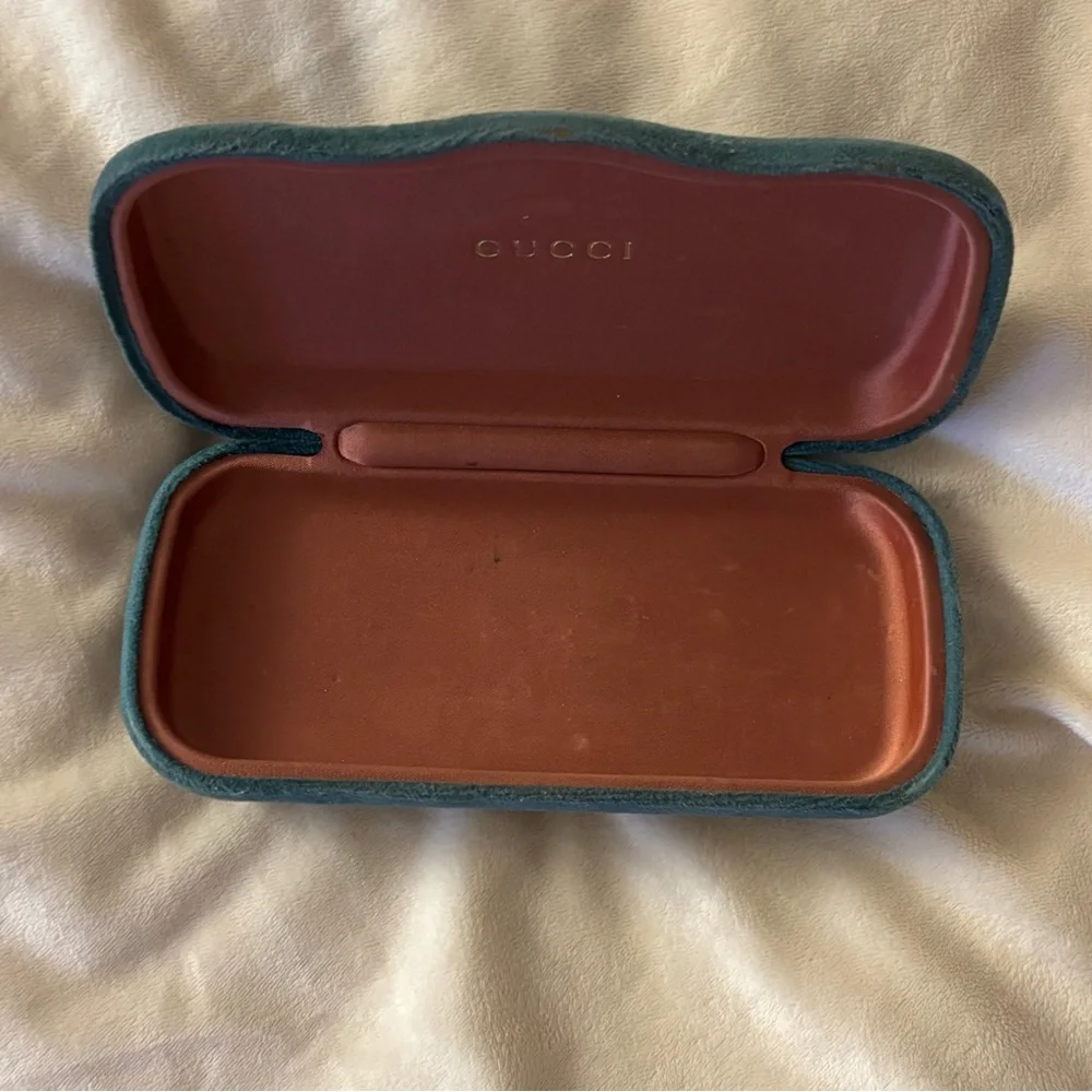Gucci Green Velvet Glasses Case